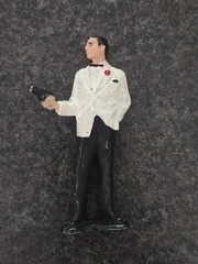 1965 Vintage James Bond Sean Connery Figure In White Tuxedo & Gun 3.5” “Dr.No”