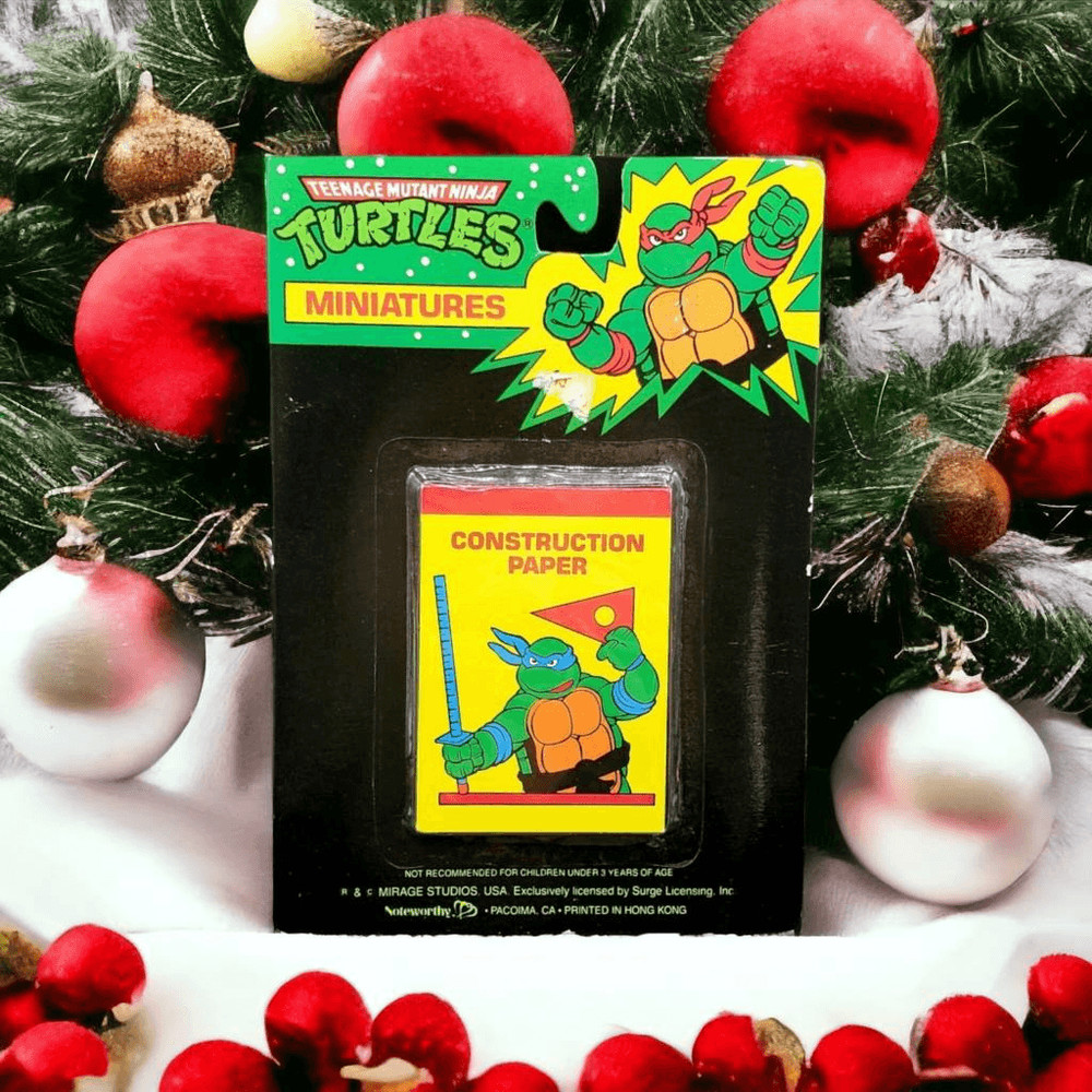 TMNT Miniatures Construction Paper Book 90s Teenage Mutant Ninja Turtles Raph