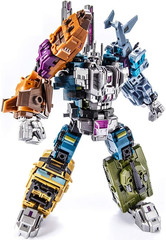 Deformation Toys Combiner Set 5 in 1 Small Scale Anime Action Figure Model Robot