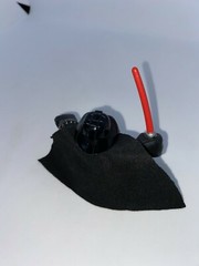2001 Hasbro Star Wars Galactic Heroes DARTH VADER figure w/cloth cape 2.25 IN#