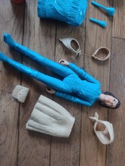 Vintage Marx Action Figures Princess Wildflower Janice Johnny West w/Accessories