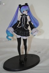 Hatsune Miku Project DIVA Future Tone Black Dress 17cm Anime Figure Toy No Box