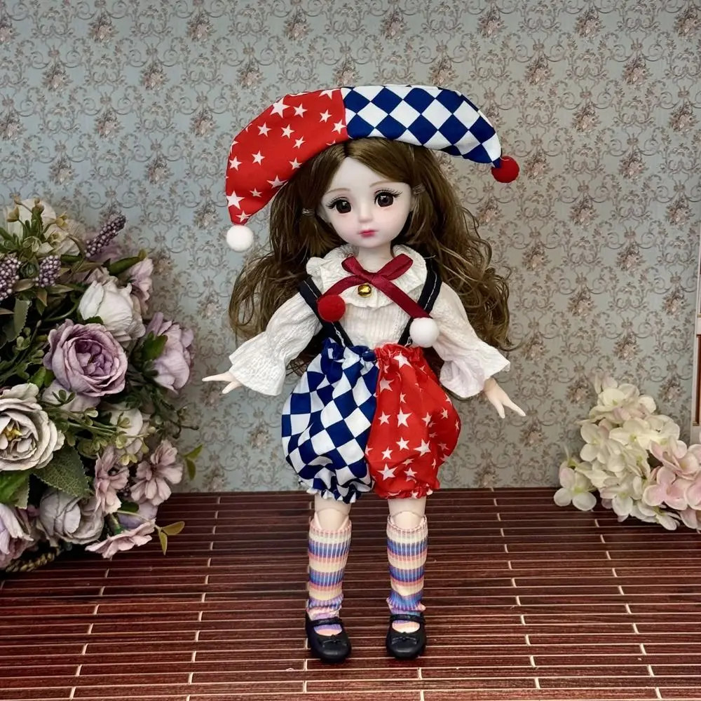 Dressing Doll With Clothes 30cm BJD Doll Dress Up 3D Eyes Removable Joints Doll