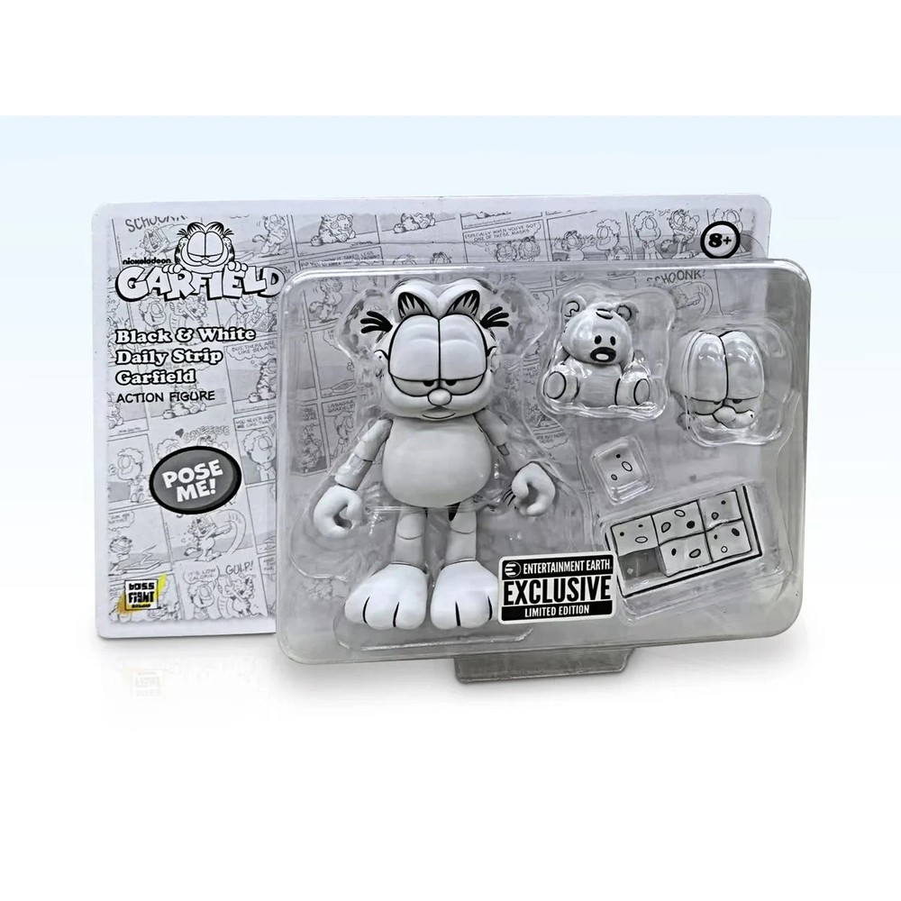 Garfield Black and White Daily Comic Strip Action Figure – EE Exclusive