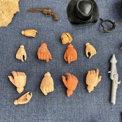 VINTAGE 60’s & 70’s Marx Johnny West Accessories Parts Lot – 1970’s Figure