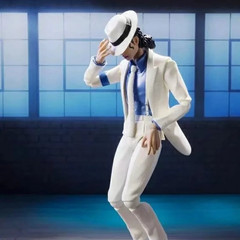 14Cm Michael Jackson White Clothes Moon Walk Action Figures Joint Model Desktop