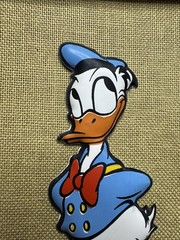 vintage Walt Disney 1960s DONALD DUCK puffy plastic Framed Wall Art