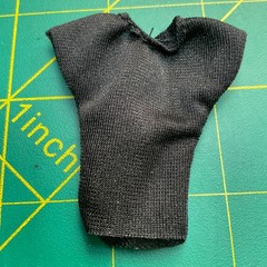 WWE Elite Small Black Shirt Accessory Mattel Figure Clothes Women Custom Ultimat