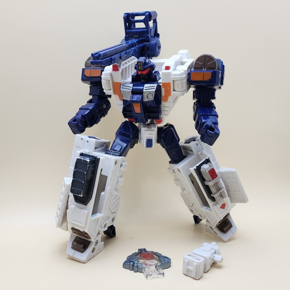 TRANSFORMERS Cybertron (Vintage 2005) Defense RED ALERT 9″ Ultra + KEY/ACCESSORY