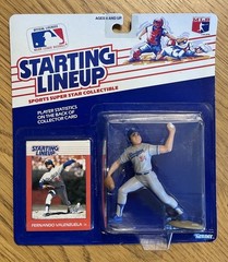 1988 Starting Lineup Fernando Valenzuela Los Angeles Dodgers SLU Figure Card MLB