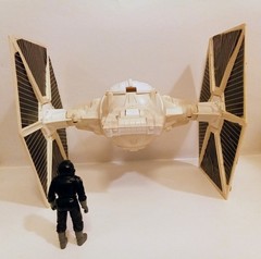 Vintage Star Wars 1977 Kenner Tie Fighter with Complete Vintage Pilot 1978
