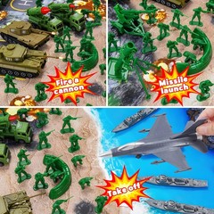 Army Men Playset – 117 Pcs Military Soldiers Set with Action Figures, Battle …