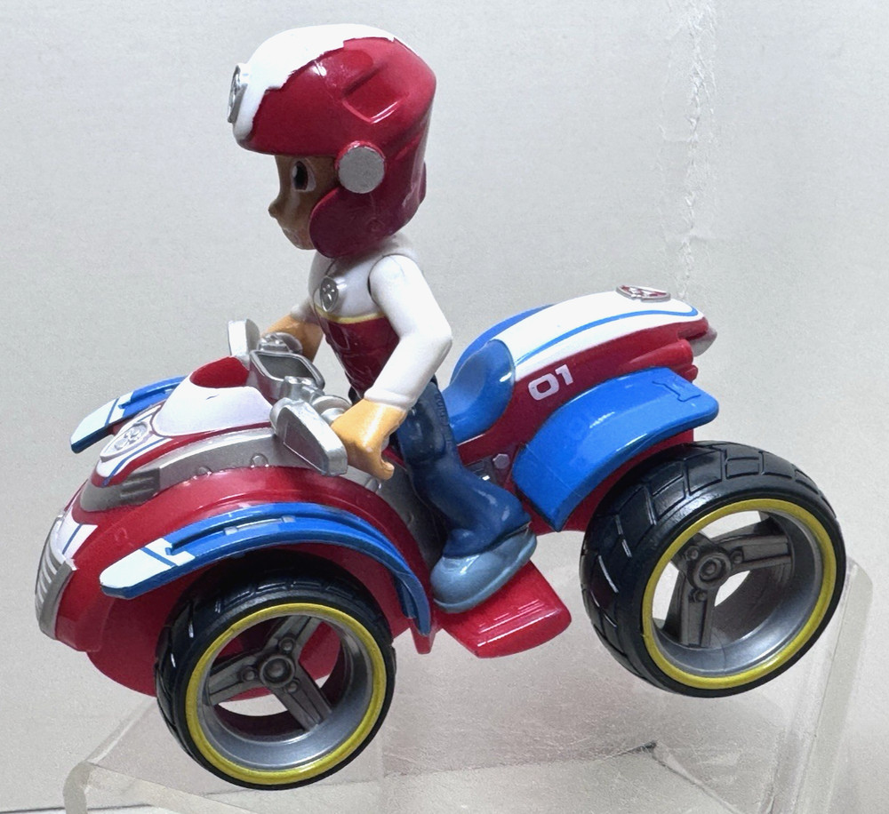Paw Patrol Ryder Figure Spin Master ATV 4 Wheeler Quad Vehicle Detachable Rider