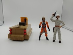 STAR WARS LEGACY REBEL TRANSPORT SPEEDER & GROUND CREW BATTLE OF YAVIN