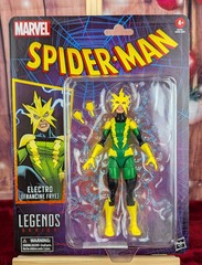 MARVEL LEGENDS ELECTRO FRANCINE FRYE 2025 RETRO WAVE 1 SPIDEY 6” FIGURE IN STOCK