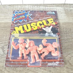 Super 7 Street Fighter II VM.U.S.C.L.E. Men Mini Figure Set Muscle Nerd Block