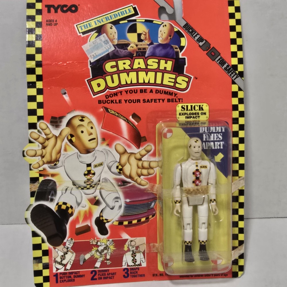 SEALED Crash Test Dummies Bendable Figure Spare Tire Tyco 1991 New Vintage MOC