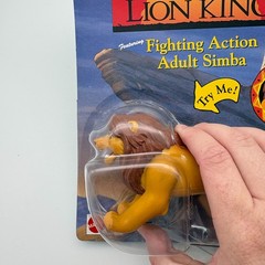 The Lion King Fighting Action Adult SIMBA 1994 Disney Toy Figure