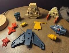 1986 CENTURIONS – PARTS LOT – WEAPONS – SKYBOLT, INTERCEPTER – VINTAGE KENNER!