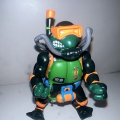Mirage Studios TMNT Michelangelo Scuba Diver Turtle Action Figure w/ Gun 1992