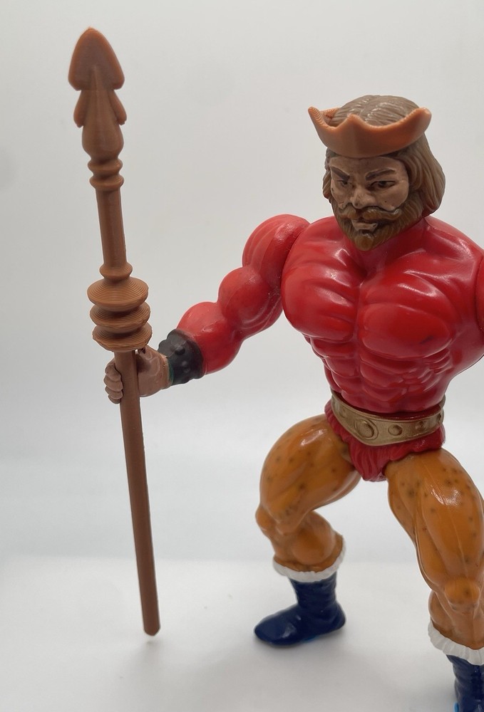 Vintage King Randor REPRO Staff & Crown Weapon MOTU Masters of the Universe 1986