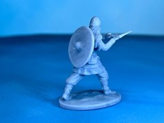 Action Figures. Resin soldiers Viking 40mm miniature of a warrior of the north