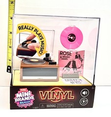 Zuru Mini Brands Vinyl Really Works Miniature Toy Record Player With Record ￼