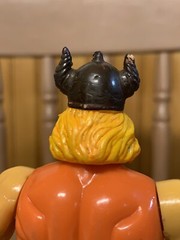 Vintage 80s MOTU KO Galaxy Heroes Wrestler Warrior Huk Orange Chest Variant READ