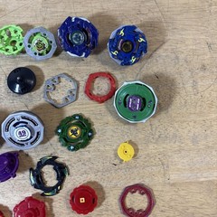Electronic Beyblade Hasbro Lot Of 8 Plus Accessories