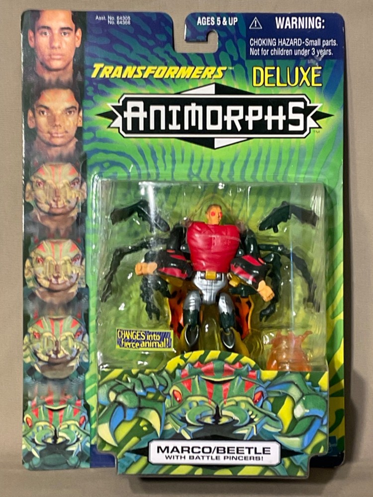 Hasbro Transformers Deluxe Animorphs MARCO/BEETLE 1998 Factory Sealed/New