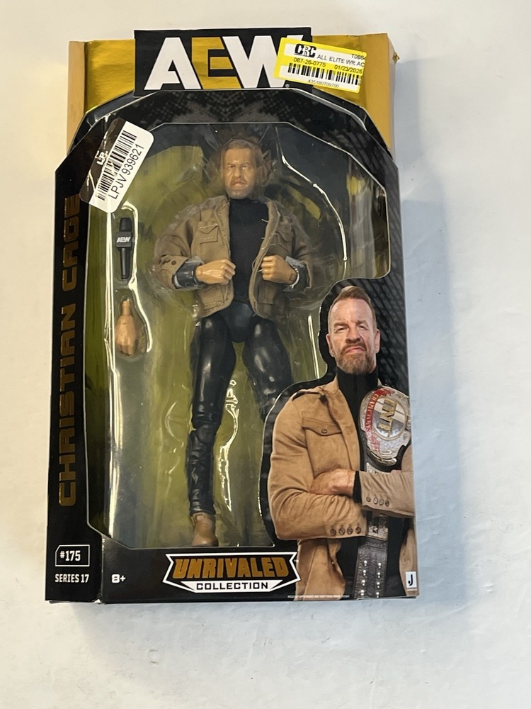 Christian Cage Action Figure AEW Unrivaled Collection Series 17 . Jazwares LLC