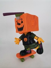 Blockhead BLACK O LANTERN 9″ Vinyl Figure Skater by BOB DOB Martian Toys