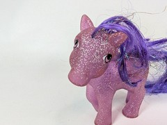 Vintage My Little Pony TWINKLER Sparkle Pegasus Hasbro MLP G1 1984 Purple