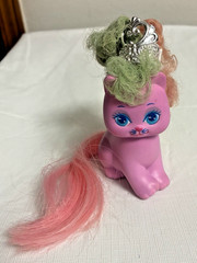 Vintage Little Pretty Kitty Heaven Heart – Mattel Pink Cat w/ Crown – Rare