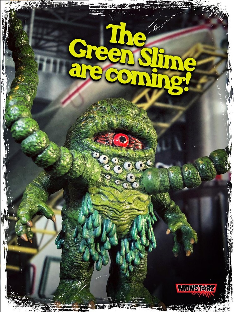 Monstarz The Green Slime retro action figure Space Monster Alien 3.75″ scale