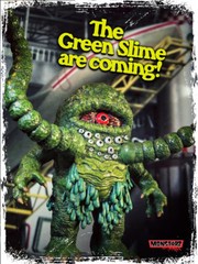 Monstarz The Green Slime retro action figure Space Monster Alien 3.75″ scale