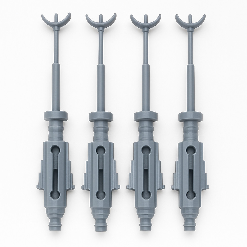 3D Printed Gray X-Wing Cannon Repro – Kenner Star Wars 1978 Replacement Part