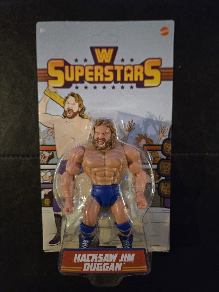 WWE Superstars Mattel Wave 17 Hacksaw Jim Duggan SEALED NIB UNPUNCHED