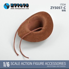 1/6 brown cowboy hat for 12″ figure hot toys phicen worldbox ganghood ❶USA❶