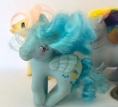 Vintage Lot Of 6 My Little Pony All Say Hong Kong Or China On Foot Hasbro 84-87