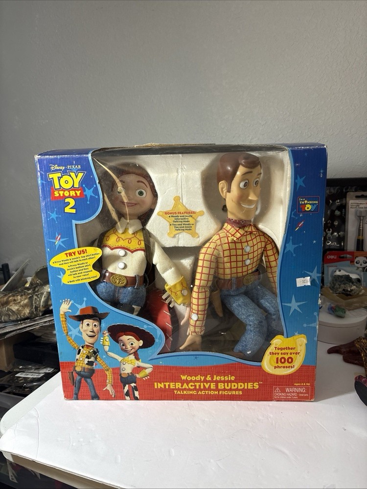 Disney/Pixar TOY STORY 2: Woody & Jessie Interactive Buddies, Thinkway Toys