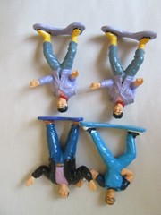 5-Lot 1994 Bandai Action Figures From Different TV Shows or Playsets.