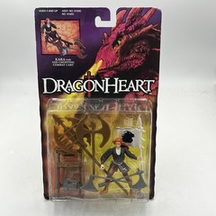 Vintage 1995 Dragonheart Kara 3.5” Figure W/ Weapons Kenner Axe Chopping Combat