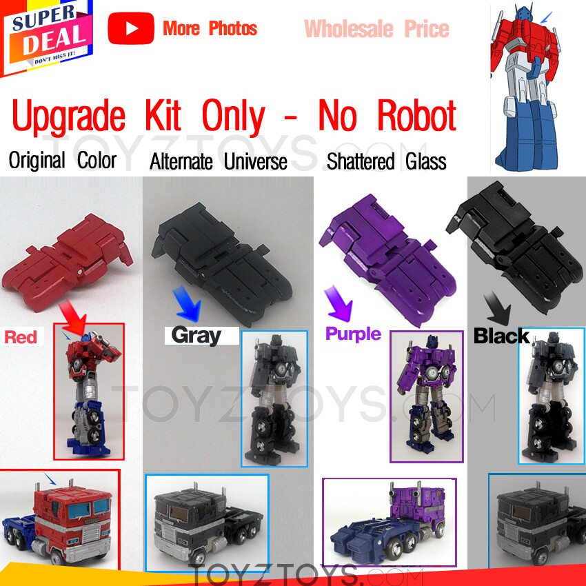 DIY Backpack Upgrade For Earthrise Shattered Glass OP prime Red/Gray/Purple