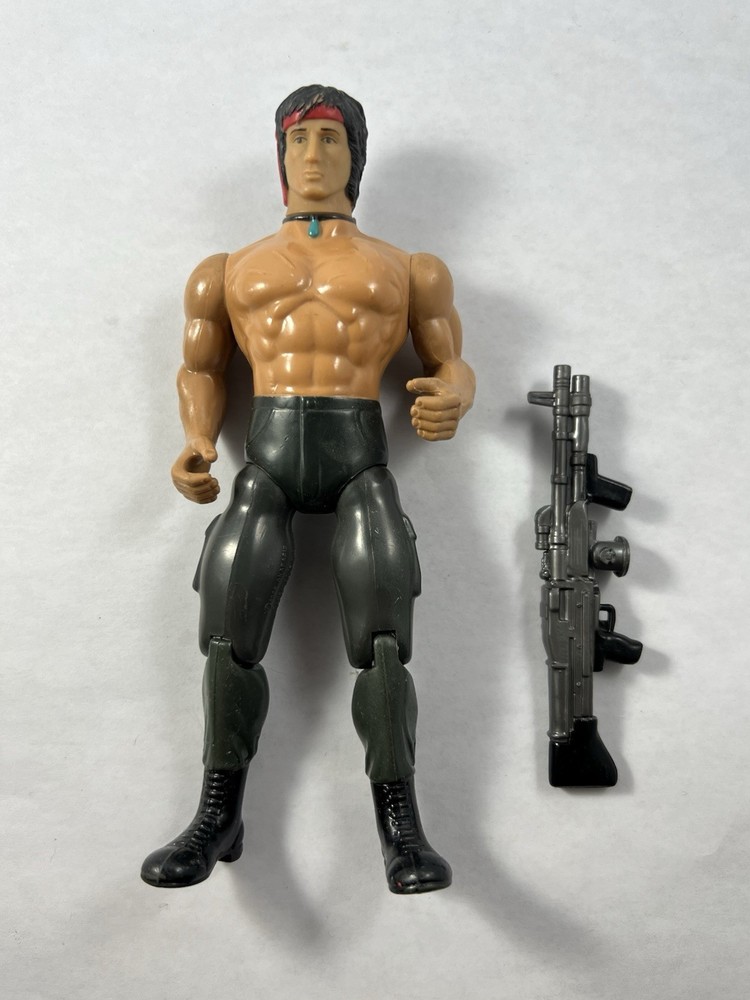 1986 Coleco Rambo Force of Freedom JOHN J RAMBO (Skinny Head) – Incomplete