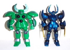 Vintage Red Baron Metal Fight 5″ Blue & Green Action Figure Pair Complete