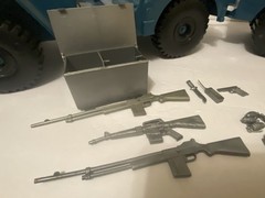 GI JOE 1960S/70S EMPIRE USA AIR FORCE JEEP/TRAILER WITH EQUIPMENT