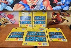 Vintage Bionic Six ljn Complete with Weapons Set of 13 Figures with 5 Card Backs