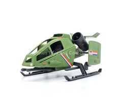 GI JOE COMANDOS EM ACAO JET-NAVE (SKY HAWK) 100% COMPLETE w/BOX BRAZIL ESTRELA