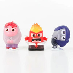 9pcs/Set Mini Inside Out 2 Action Figure Toy Cartoon Movie Joy Anxiety Anger